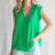 Kimono Cap Sleeve Top - Kelly Green WOMEN - Clothing - Tops - Sleeveless Jodifl   