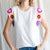 Crochet Sleeve Top - Off White WOMEN - Clothing - Tops - Sleeveless Jodifl   