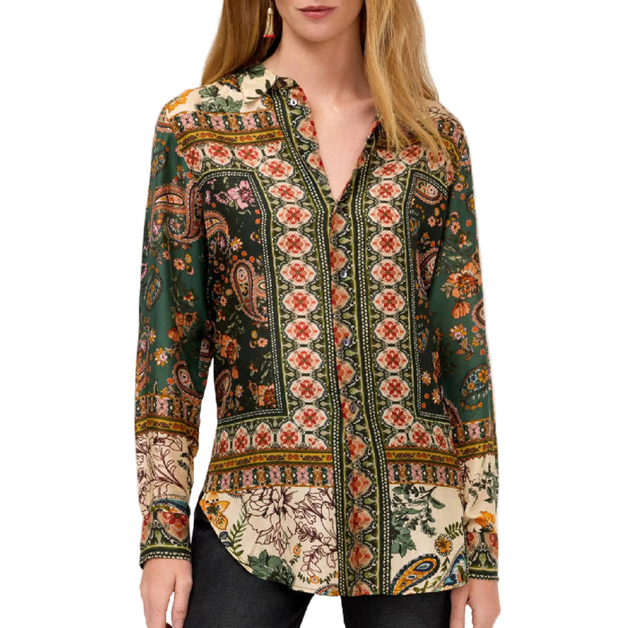 Johnny Was Bingley Mandarin Collar Tunic