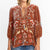 Johnny Was Calra Velvet Relaxed Blouse - FINAL SALE WOMEN - Clothing - Tops - Long Sleeved Johnny Was Collection   