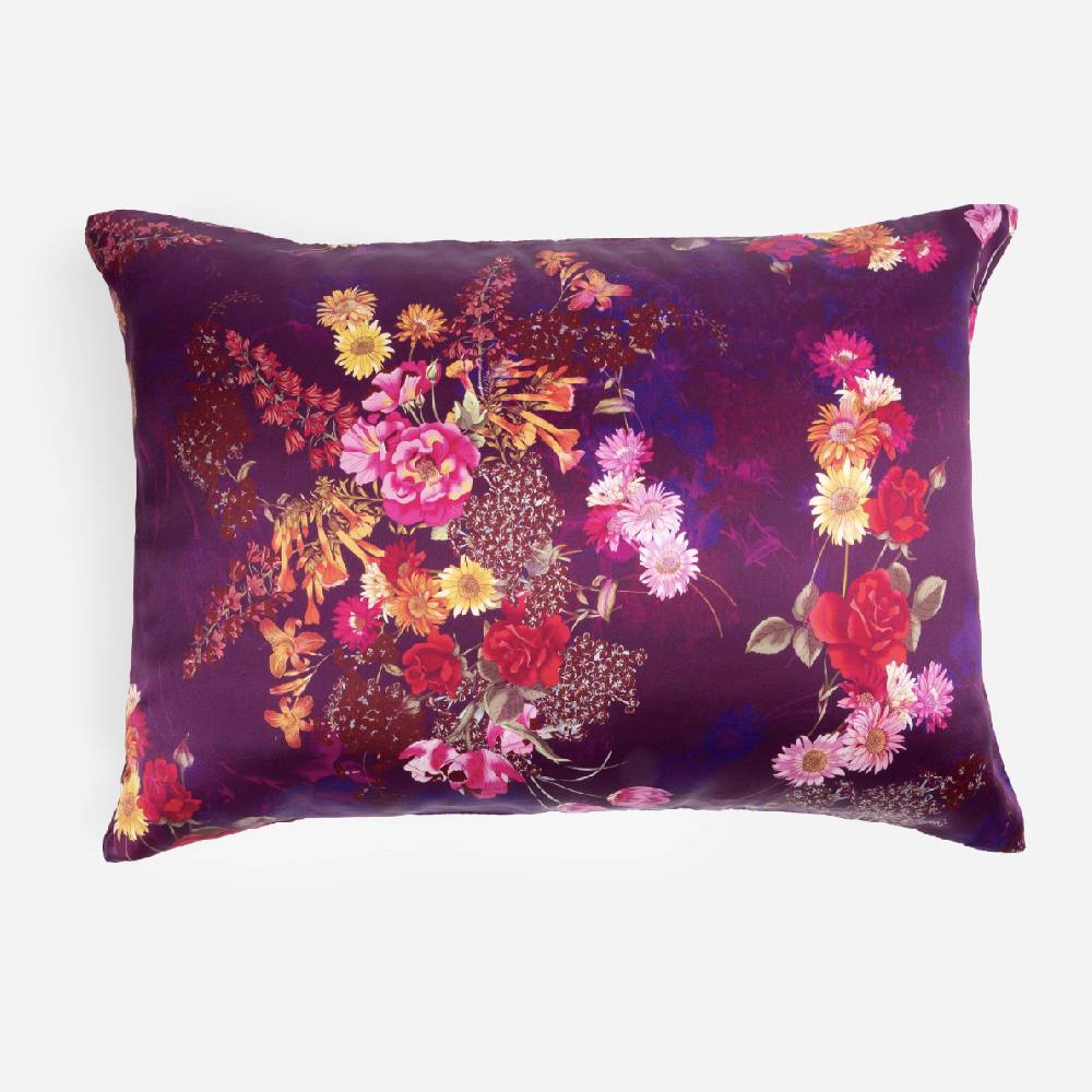 Johnny Was Decklyn Purple Floral Pillowcase HOME & GIFTS - Home Decor - Decorative Accents Johnny Was Collection   