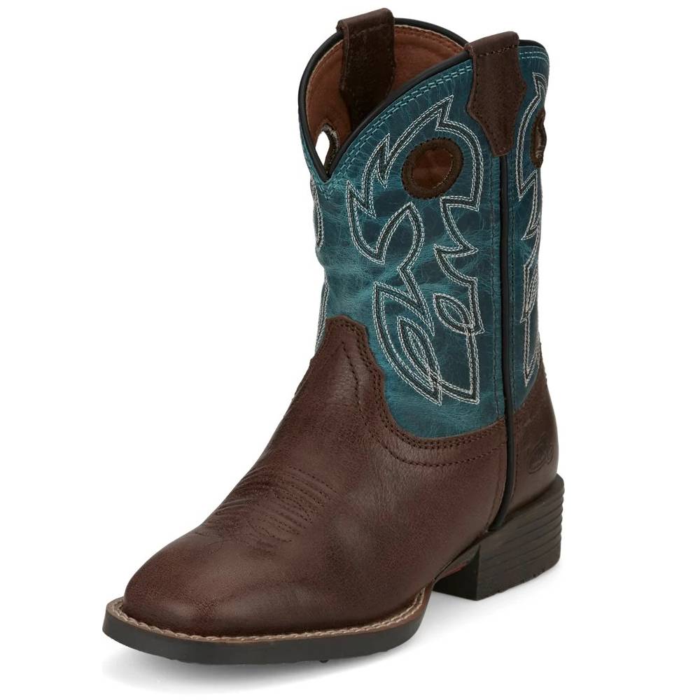 Justin Youth Bowline Walnut Brown Water Buffalo Boots KIDS - Footwear - Boots Justin Boot Co.   