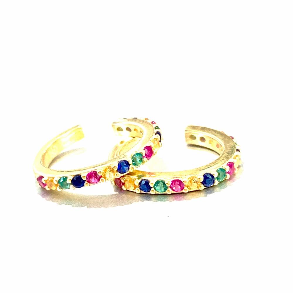 Karli Buxton Double Rainbow Ear Cuff WOMEN - Accessories - Jewelry - Earrings Karli Buxton   