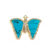 Karli Buxton Turquoise Butterfly Pendant WOMEN - Accessories - Jewelry - Pins & Pendants Karli Buxton   
