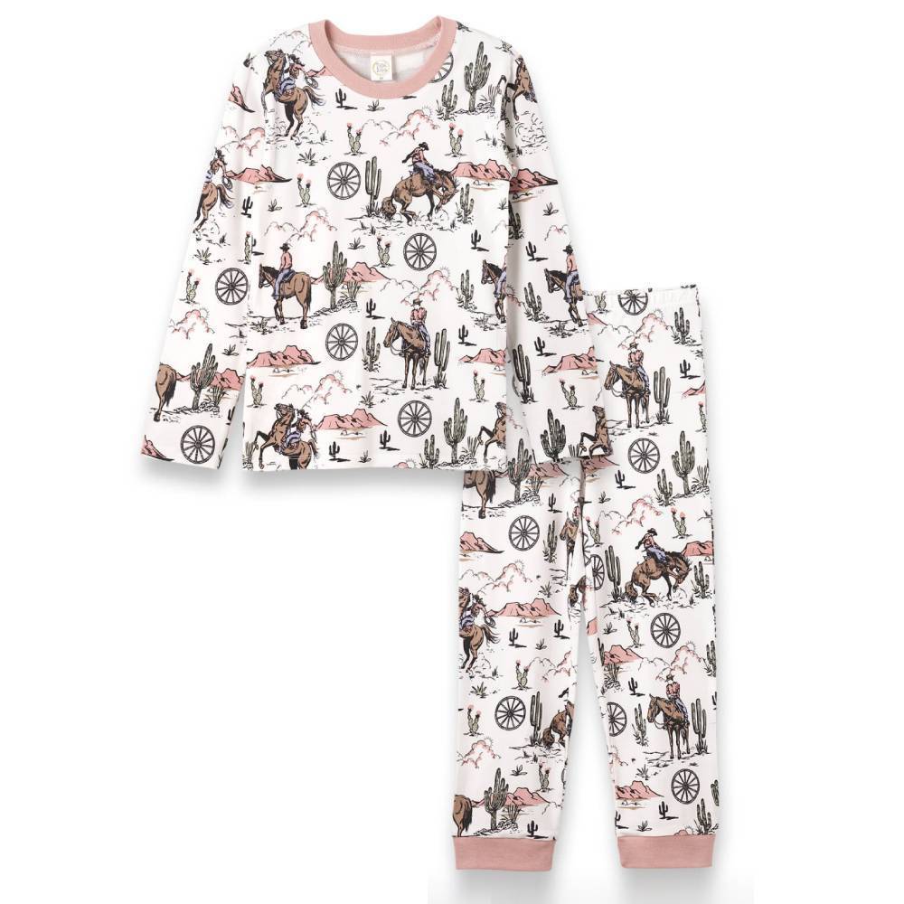 Kid's On-The-Range Pajama Set - Pink KIDS - Girls - Clothing - Pajamas Tesa Babe   