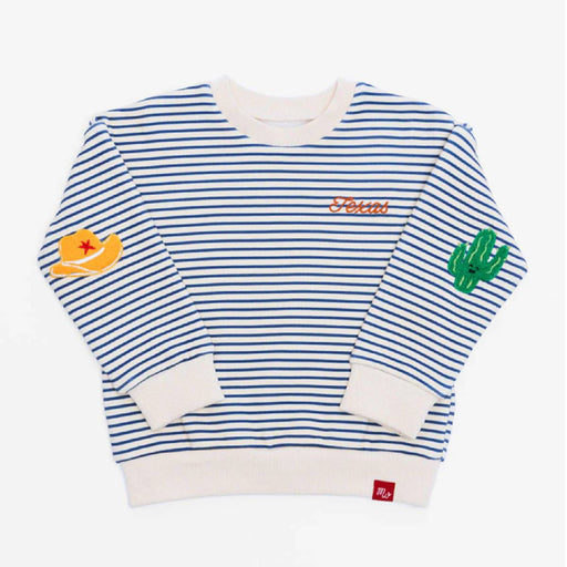 Girl's Texas Striped Patch Sweatshirt KIDS - Girls - Clothing - Sweatshirts & Hoodies Alice & Wonder
