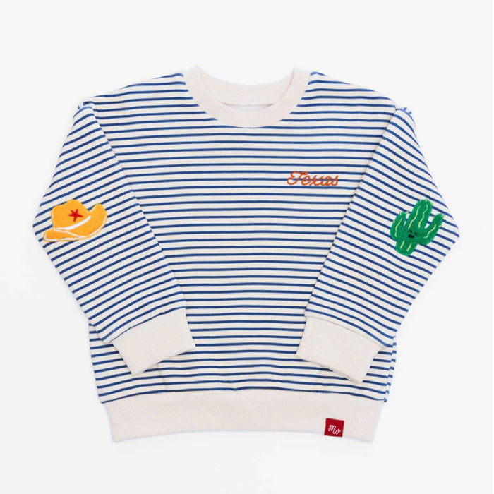Girl's Texas Striped Patch Sweatshirt KIDS - Girls - Clothing - Sweatshirts & Hoodies Alice & Wonder