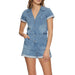 KITTENISH x Flag & Anthem Dana Utility Denim Romper WOMEN - Clothing - Jumpsuits & Rompers Flag And Anthem   
