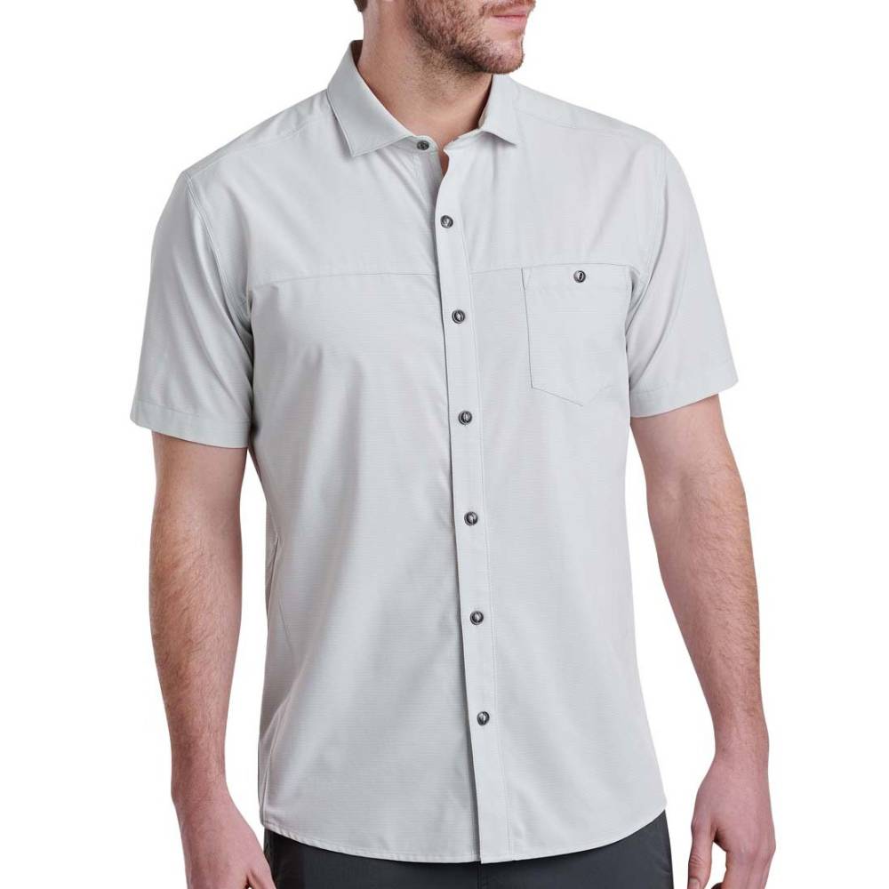 KÜHL Men's Optimizr Shirt - Overcast MEN - Clothing - Shirts - Short Sleeve Shirts Kühl   