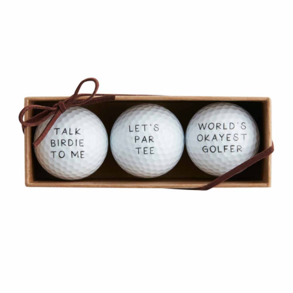 Mud Pie "Lets Par Tee" Golf Ball Set HOME & GIFTS - Gifts Mud Pie   