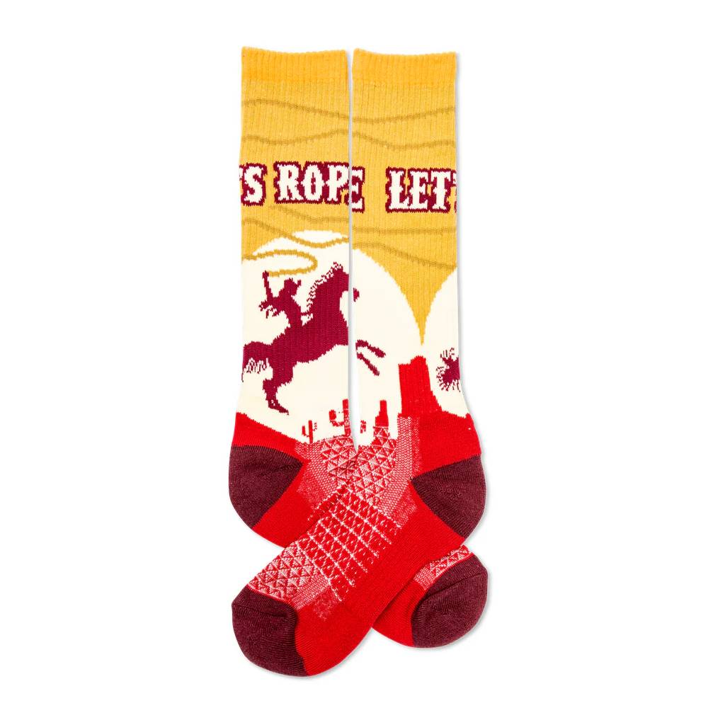 Lucky Chuck "Let's Rope" Performance Socks WOMEN - Clothing - Intimates & Hosiery Lucky Chuck   