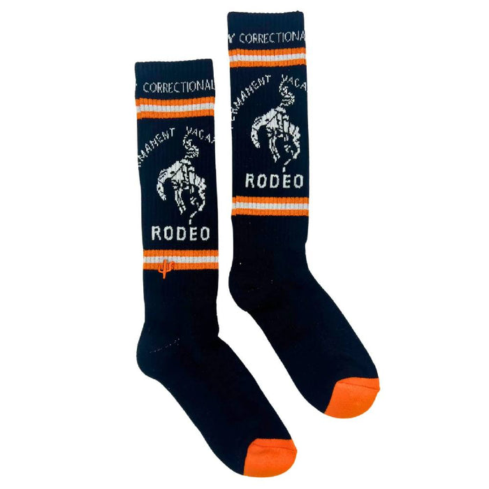 Lucky Chuck "Cactus Alley Correctional Vaca" Performance Socks WOMEN - Clothing - Intimates & Hosiery Lucky Chuck