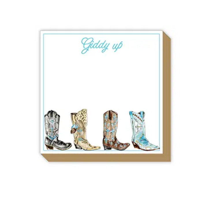 Luxe Giddy Up Boots Notepad