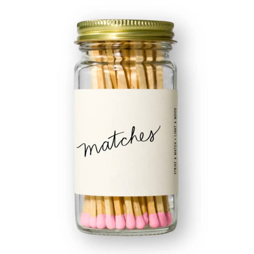 Match Jar - Soft Pink Tips HOME & GIFTS - Home Decor - Candles + Diffusers Poured Goods   