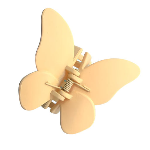 Matte Butterfly Hair Claw Clip - Beige WOMEN - Accessories - Hair Accessories Wall To Wall   