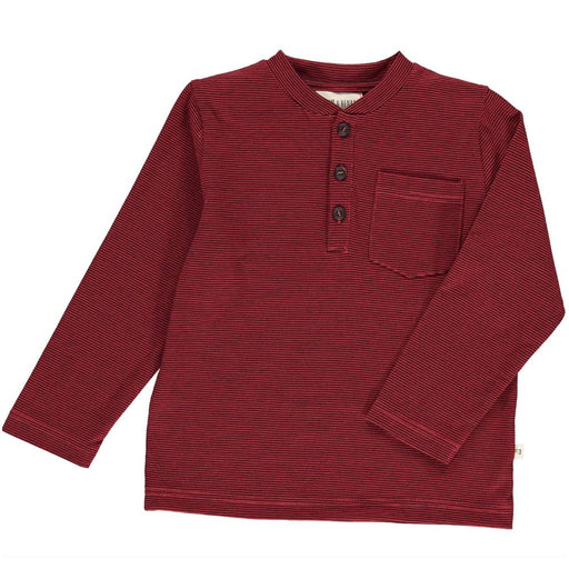 Me & Henry Stripe Henley Tee KIDS - Boys - Clothing - Shirts - Long Sleeve Shirts Me & Henry   