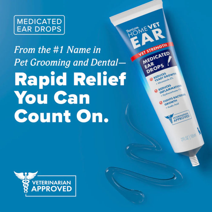 Tropiclean Home Vet Medicated Ear Drops First Aid & Medical - Topicals Tropiclean