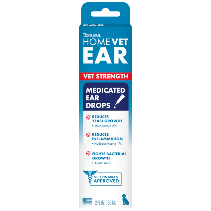 Tropiclean Home Vet Medicated Ear Drops First Aid & Medical - Topicals Tropiclean