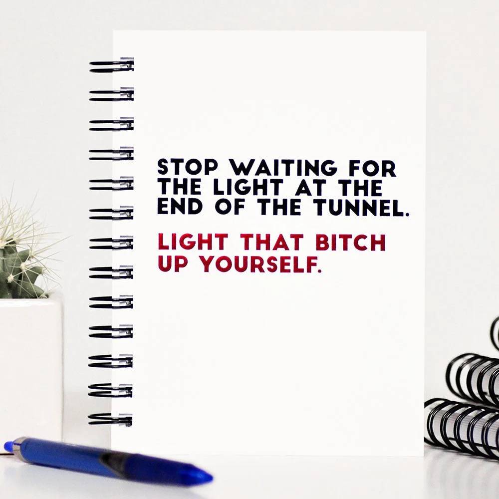 "Light That Bitch Up" Journal HOME & GIFTS - Gifts Meriwether   