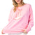 Mineral Washed Bow & Boot Embroidered Sweatshirt WOMEN - Clothing - Pullovers & Hoodies ee:some   