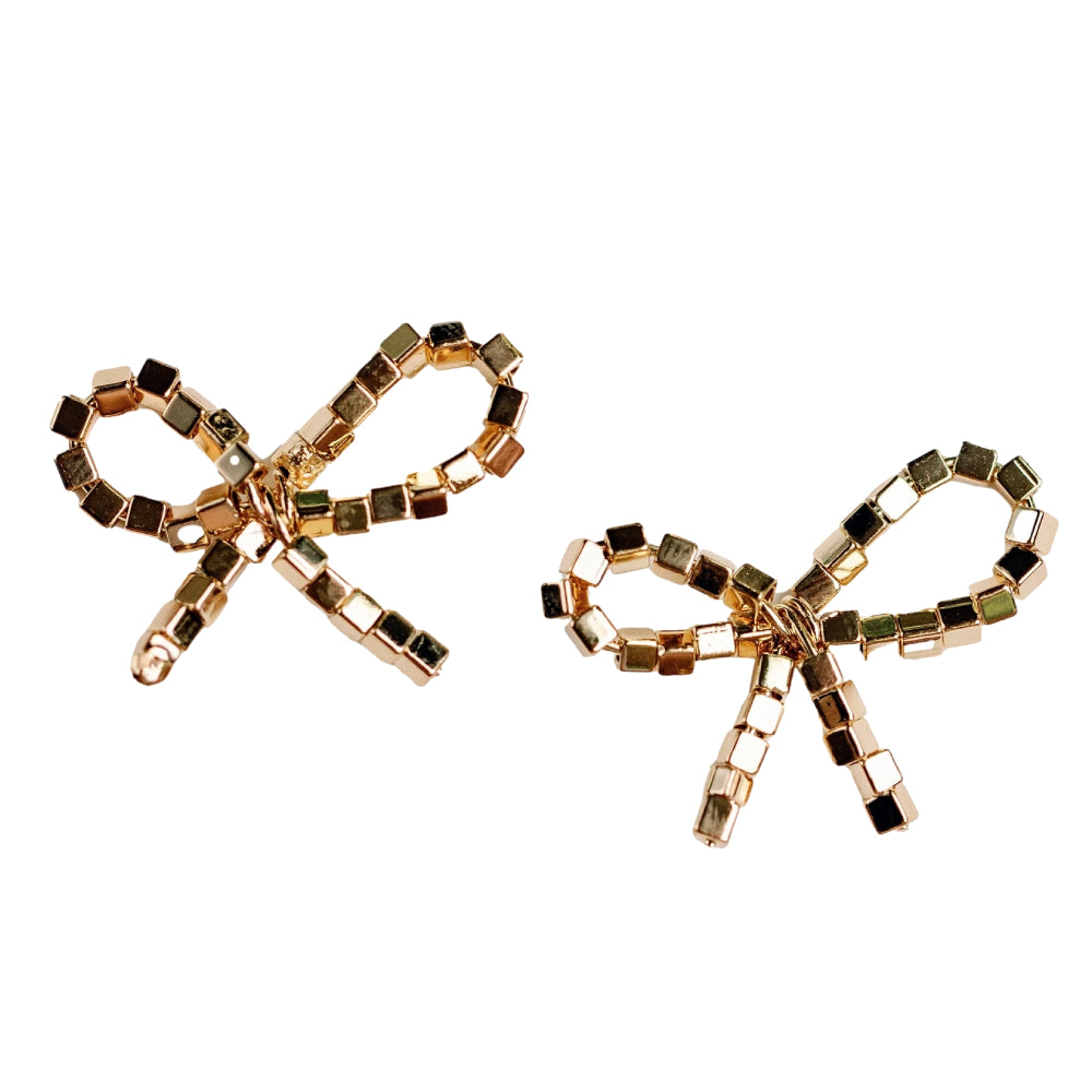 Mini Beaded Bow Earrings WOMEN - Accessories - Jewelry - Earrings St Armands Design of Sarasota   