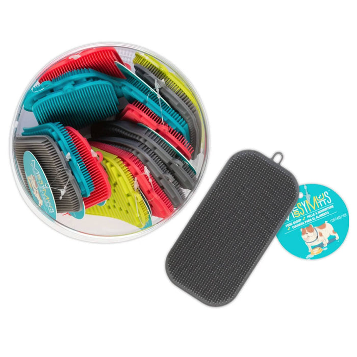 Silicone Dual Sided Dog Bowl Scrubber Sponge