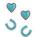 Montana Silversmith Heart & Horsehoe Turquoise Earrings WOMEN - Accessories - Jewelry - Earrings Montana Silversmiths