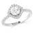 Montana Silversmiths Squarley Perfect Haloed Ring WOMEN - Accessories - Jewelry - Rings Montana Silversmiths   