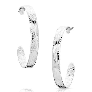 Montana Silversmith Thin Hoop Silver Earring