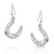 Montana Silvesmiths Heartfelt Luck Horseshoe Earrings WOMEN - Accessories - Jewelry - Earrings Montana Silversmiths   
