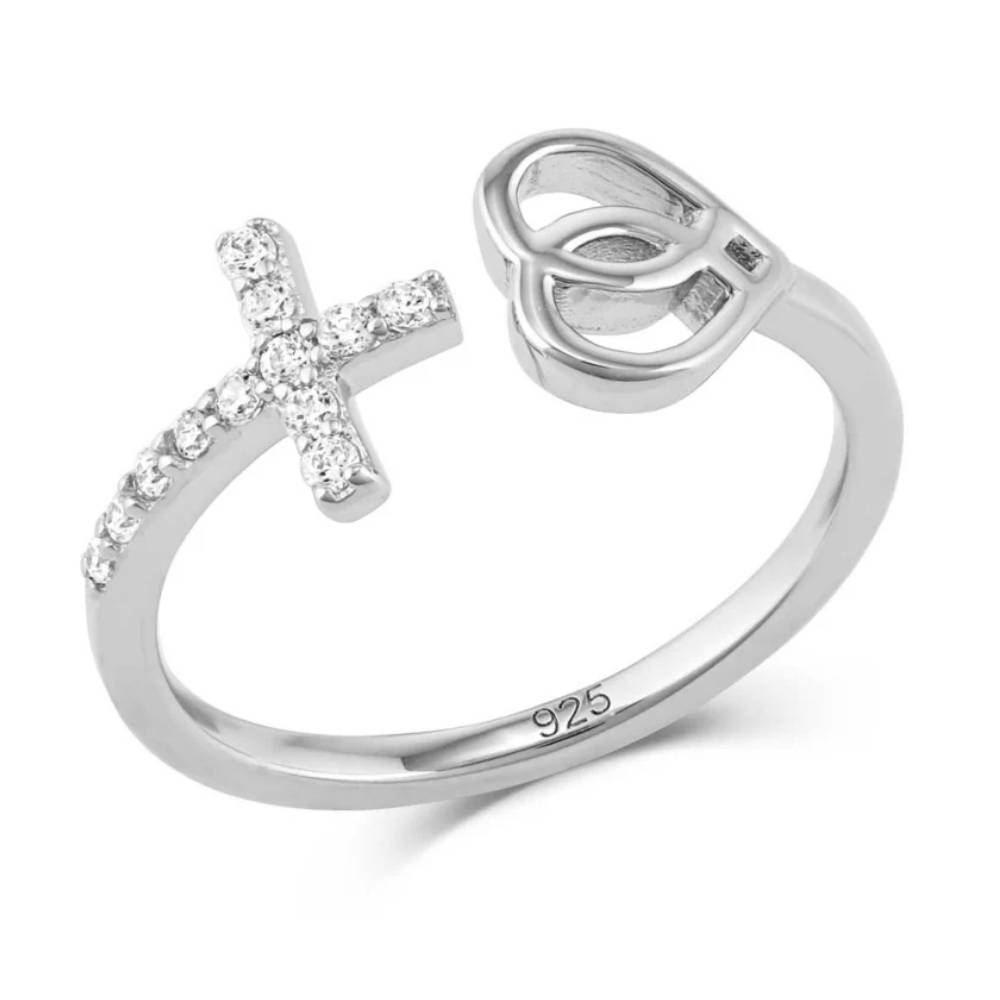 Montana Silversmiths Love and Faith Open Ring WOMEN - Accessories - Jewelry - Rings Montana Silversmiths   