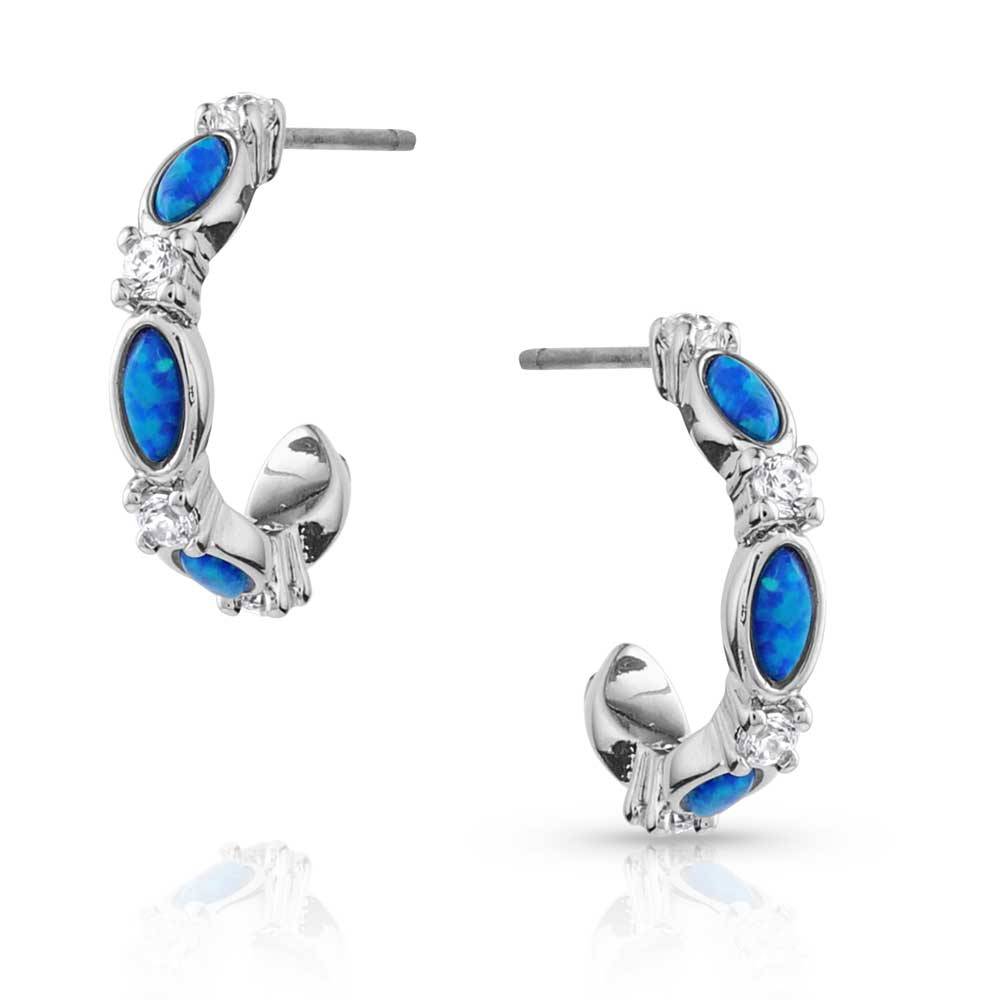 Montana Silversmiths Moonlit Night Crystal Hoop Earrings WOMEN - Accessories - Jewelry - Earrings Montana Silversmiths   