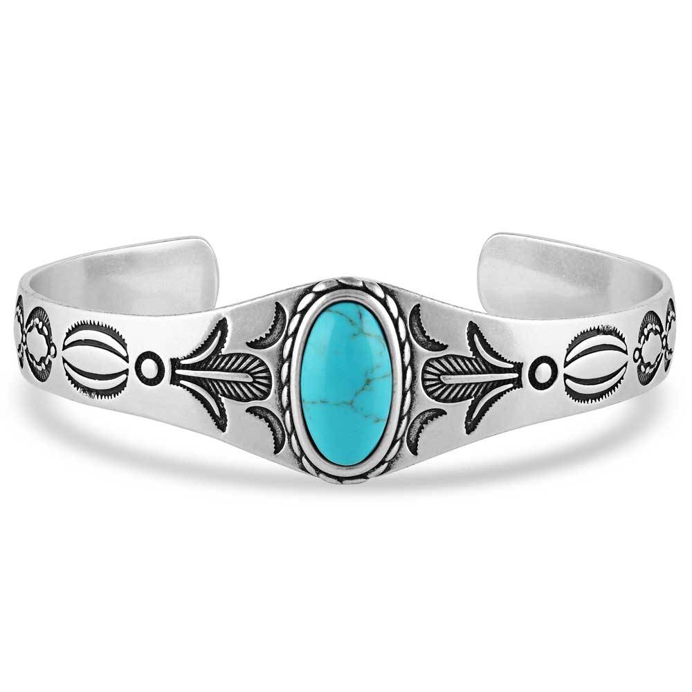 Montana Silversmiths Southwest Statement Turquoise Cuff Bracelet WOMEN - Accessories - Jewelry - Bracelets Montana Silversmiths   