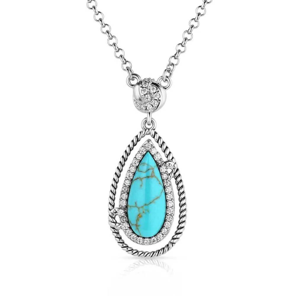 Montana Silversmiths Tied & True Turquoise Necklace WOMEN - Accessories - Jewelry - Necklaces Montana Silversmiths   