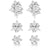 Montana Silversmiths Triple Play Crystal Post Earrings WOMEN - Accessories - Jewelry - Earrings Montana Silversmiths   