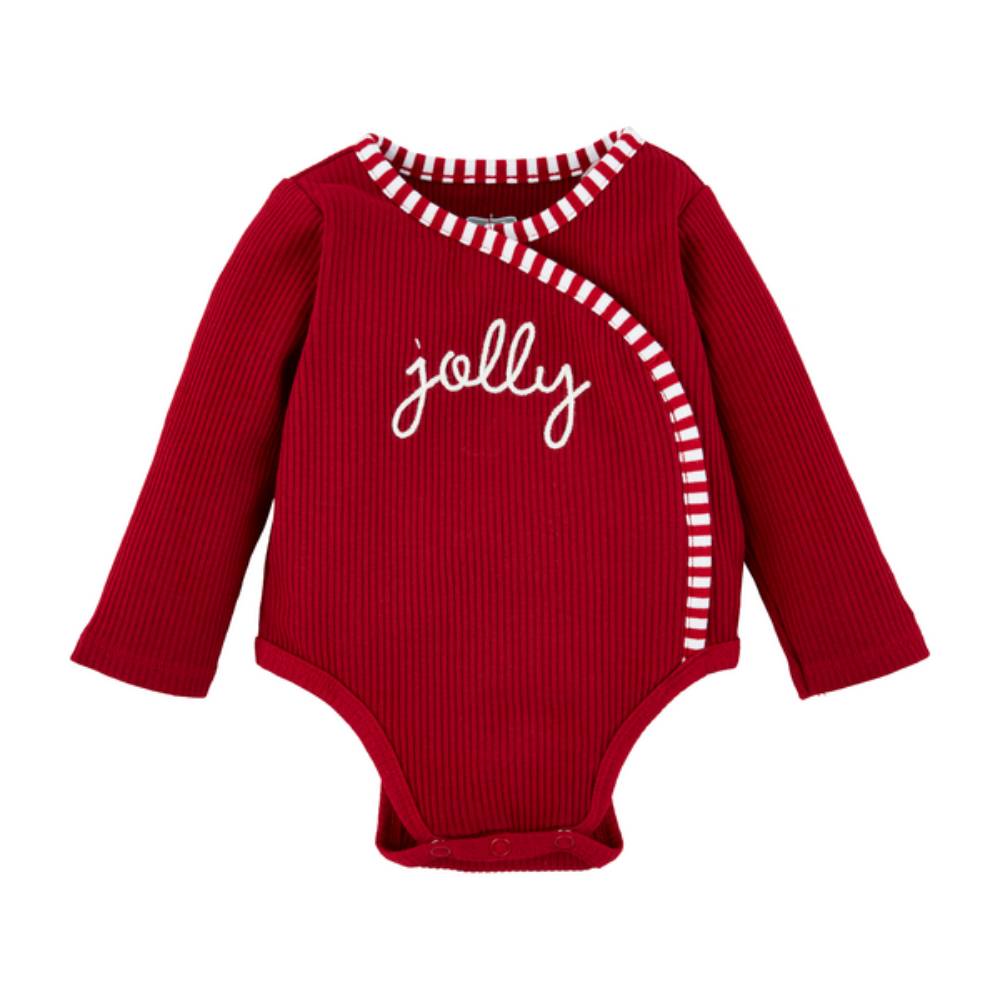 Mud Pie Baby Chain Stitched "Jolly" Christmas Onesie KIDS - Baby - Baby Girl Clothing Mud Pie   