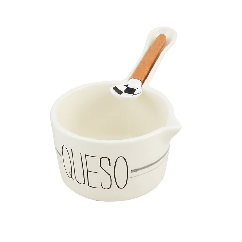 Mud Pie Bistro Queso Saucepan & Spoon Set HOME & GIFTS - Tabletop + Kitchen - Serveware & Utensils Mud Pie   