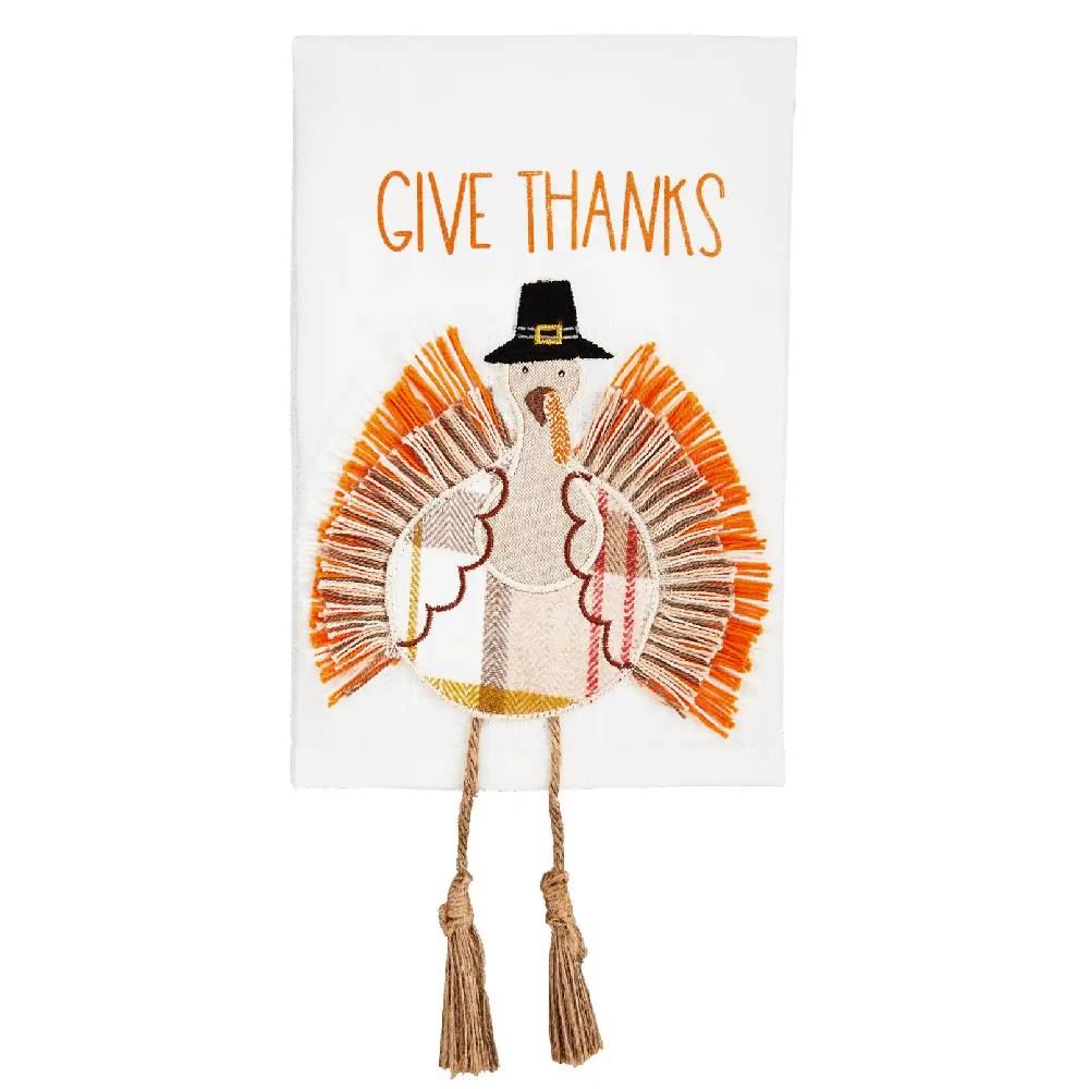 Mud Pie Give Thanks Turkey Hand Towel HOME & GIFTS - Home Decor - Seasonal Decor Mud Pie   