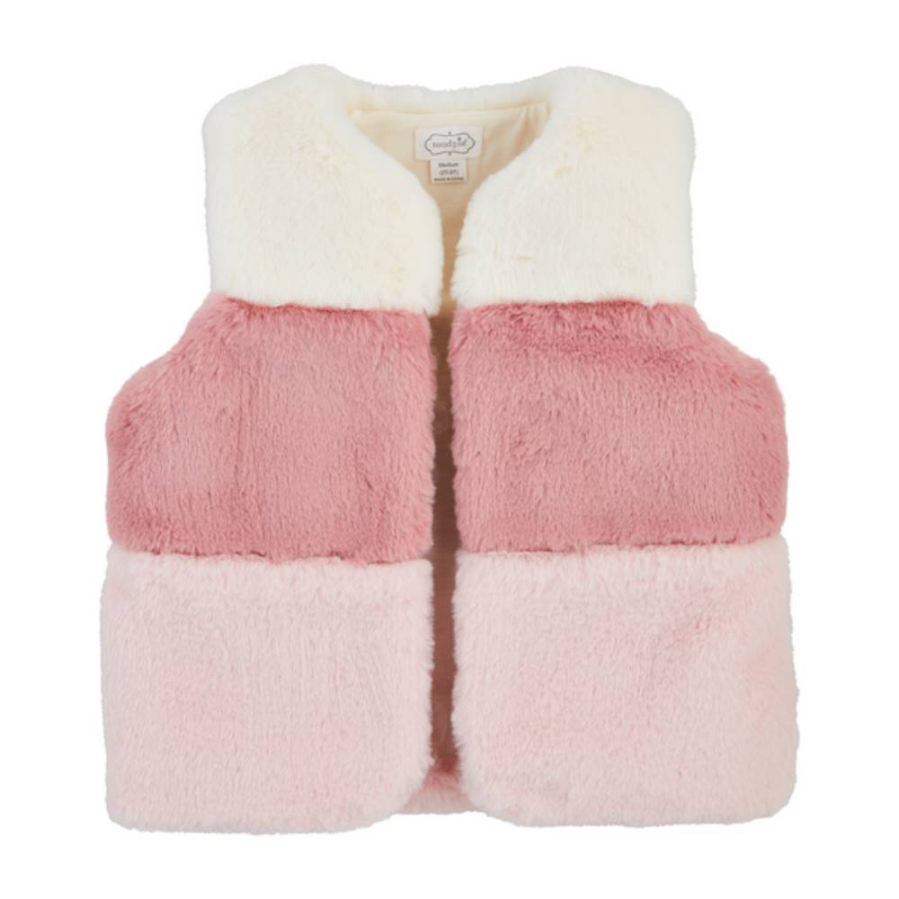 Mud Pie Girl's Color Block Fur Vest KIDS - Baby - Baby Girl Clothing Mud Pie   