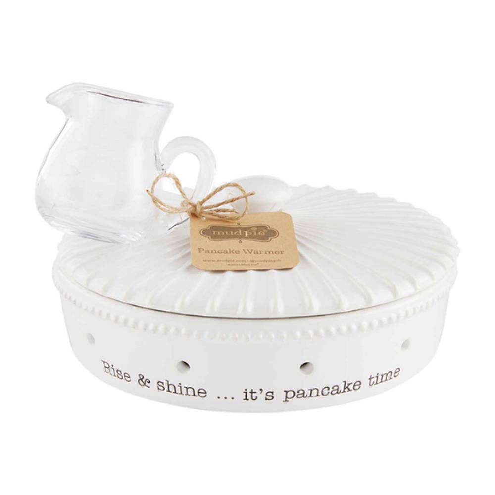 Mud Pie Pancake Warmer & Syrup Set HOME & GIFTS - Tabletop + Kitchen - Serveware & Utensils Mud Pie   