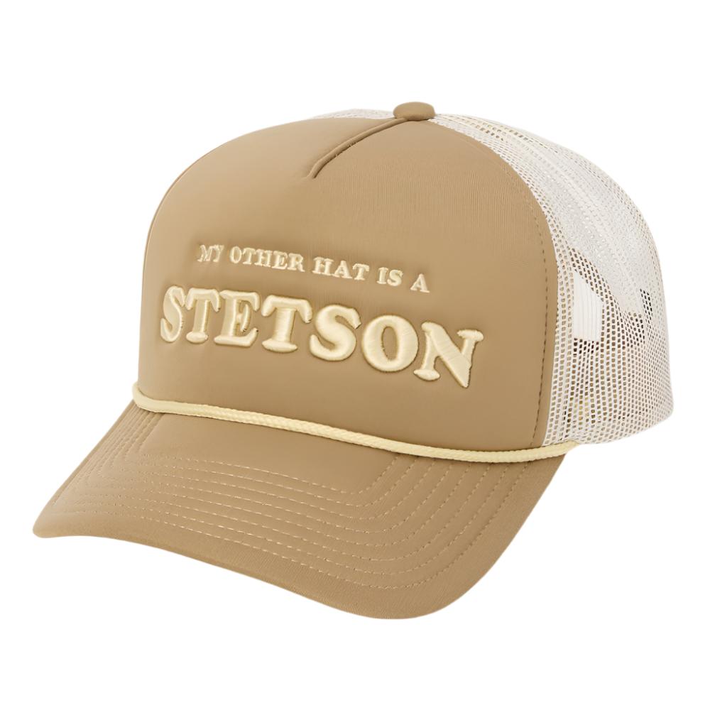 Stetson My Other Hat Roper Trucker Cap - Tan HATS - BASEBALL CAPS Stetson   