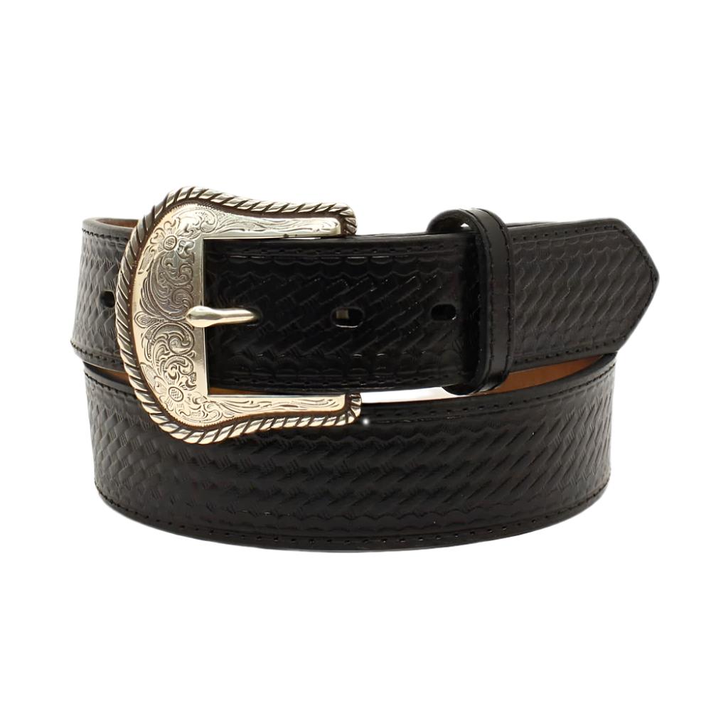 Nocona Basketweave Black Belt MEN - Accessories - Belts & Suspenders M&F Western Products   