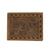Nocona Floral Embossed Chocolate Buck Lace Bifold Wallet MEN - Accessories - Wallets & Money Clips M&F Western Products   