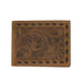 Nocona Floral Embossed Chocolate Buck Lace Bifold Wallet MEN - Accessories - Wallets & Money Clips M&F Western Products   