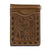 Nocona Floral Embossed Chocolate Lace Money Clip MEN - Accessories - Wallets & Money Clips M&F Western Products   