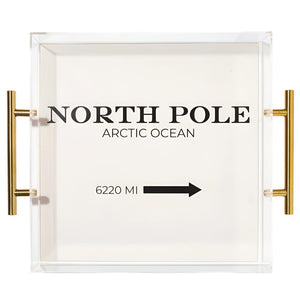 North Pole Large Acrylic Tray HOME & GIFTS - Home Decor - Seasonal Decor Tart by Taylor   