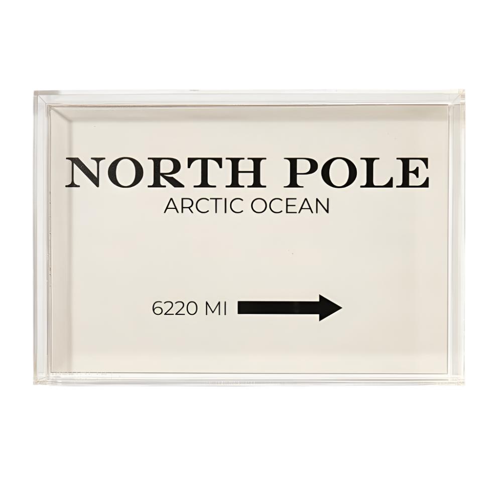 North Pole Small Acrylic Tray HOME & GIFTS - Home Decor - Seasonal Decor Tart by Taylor   