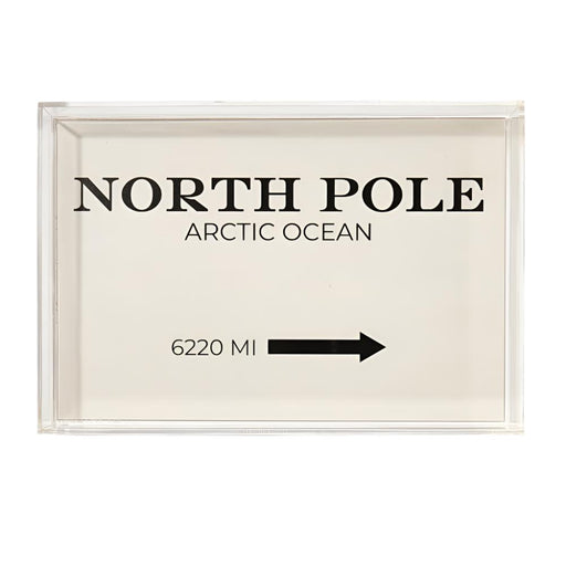North Pole Small Acrylic Tray HOME & GIFTS - Home Decor - Seasonal Decor Tart by Taylor   