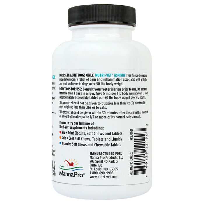 Nutri-Vet Asprin Pets - Vitamins & Supplements MannaPro