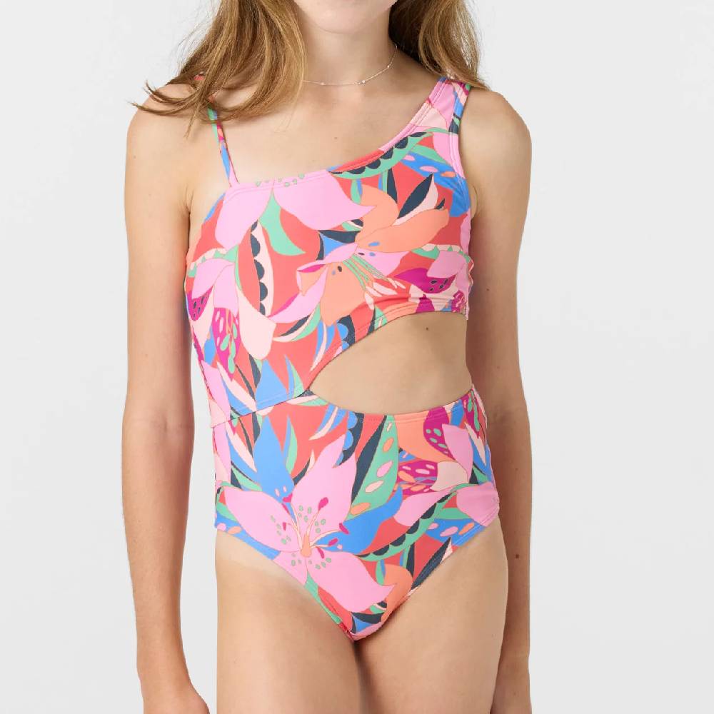 O'Neill Girl's Cabana Floral Asymmetrical One Piece Swimsuit KIDS - Girls - Clothing - Surf & Swimwear O'Neill